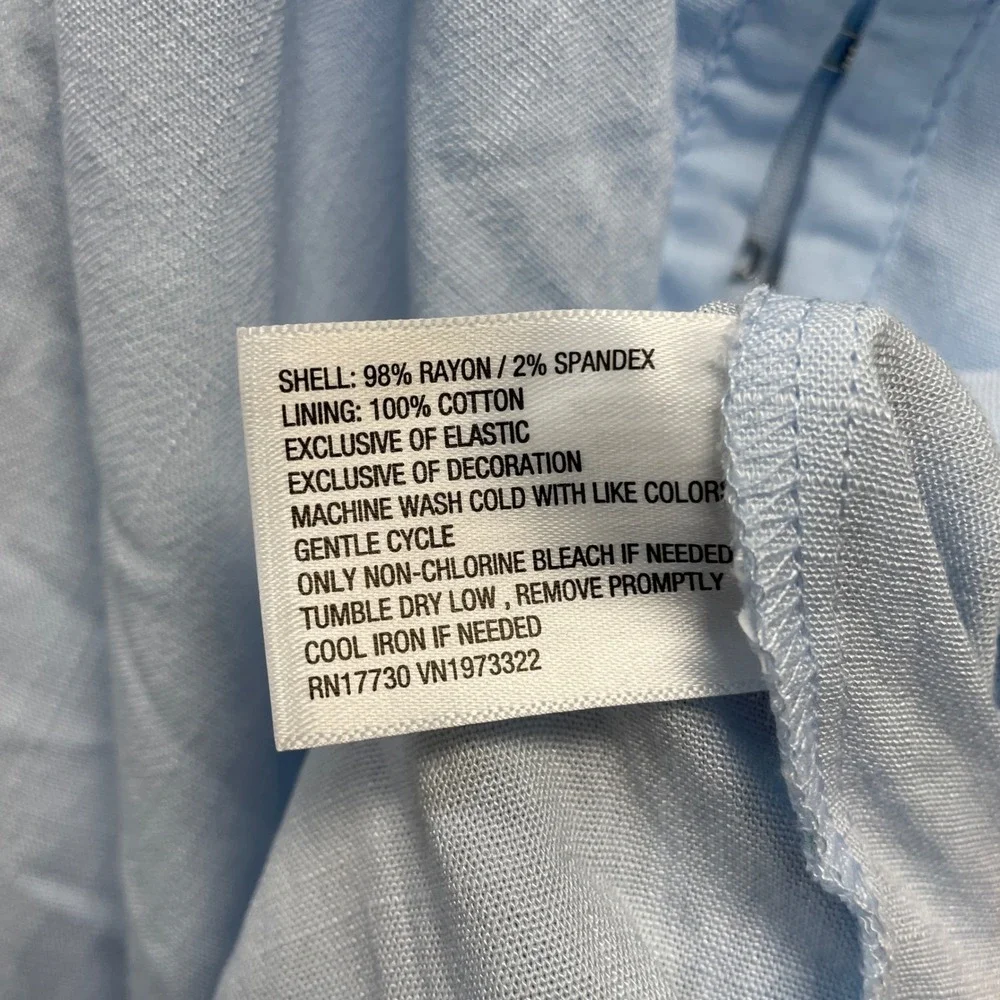 Wild Fable Women's Light Blue Smocked Back Sleeveless Romper Size XXL - Picture 5 of 6